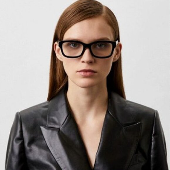 Gucci GG1259O 005 Rectangle 54mm Eyeglasses - Dark Havana - Picture 3 of 12